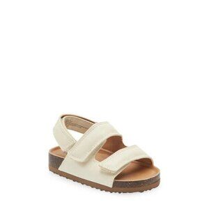 Open Edit BNWOT girls sandals slingback NEW ivory